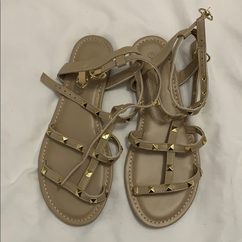 Studded Gladiator Sandals
